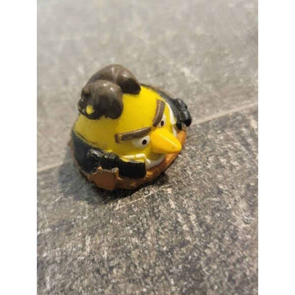 Hasbro 2012 mini yellow Angry Bird Star Wars toy figure han solo - Picture 2 of 4